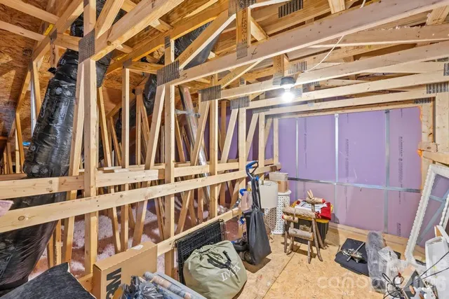 a view of a porch with wooden floor and stairs