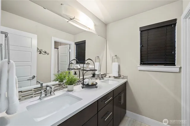 a view of a hallway with a bedroom