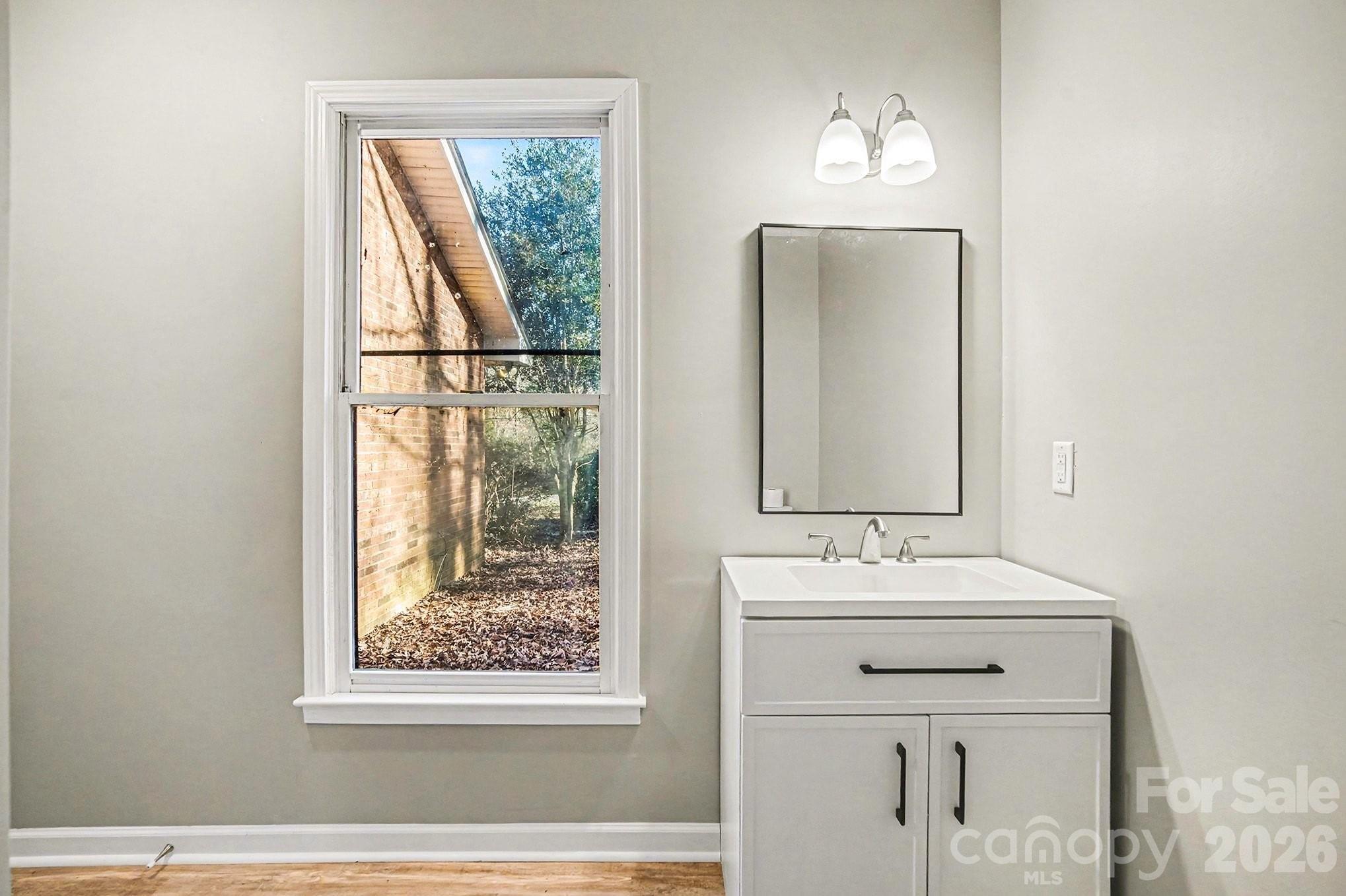 5509 Morgan Mill Road Monroe, NC 28110 - Photo 13 of 33 a bathroom with a sink mirror and vanity