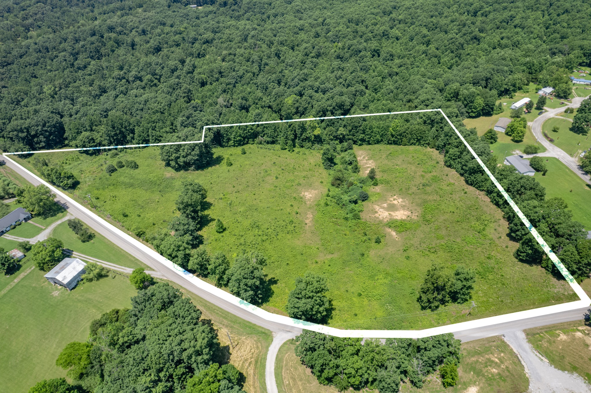 0 Mobley Ridge Road Duck River, TN 38454 - Photo 2 of 35 a view of a garden from a balcony
