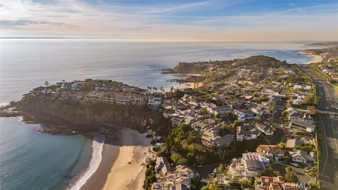 a view of city and ocean