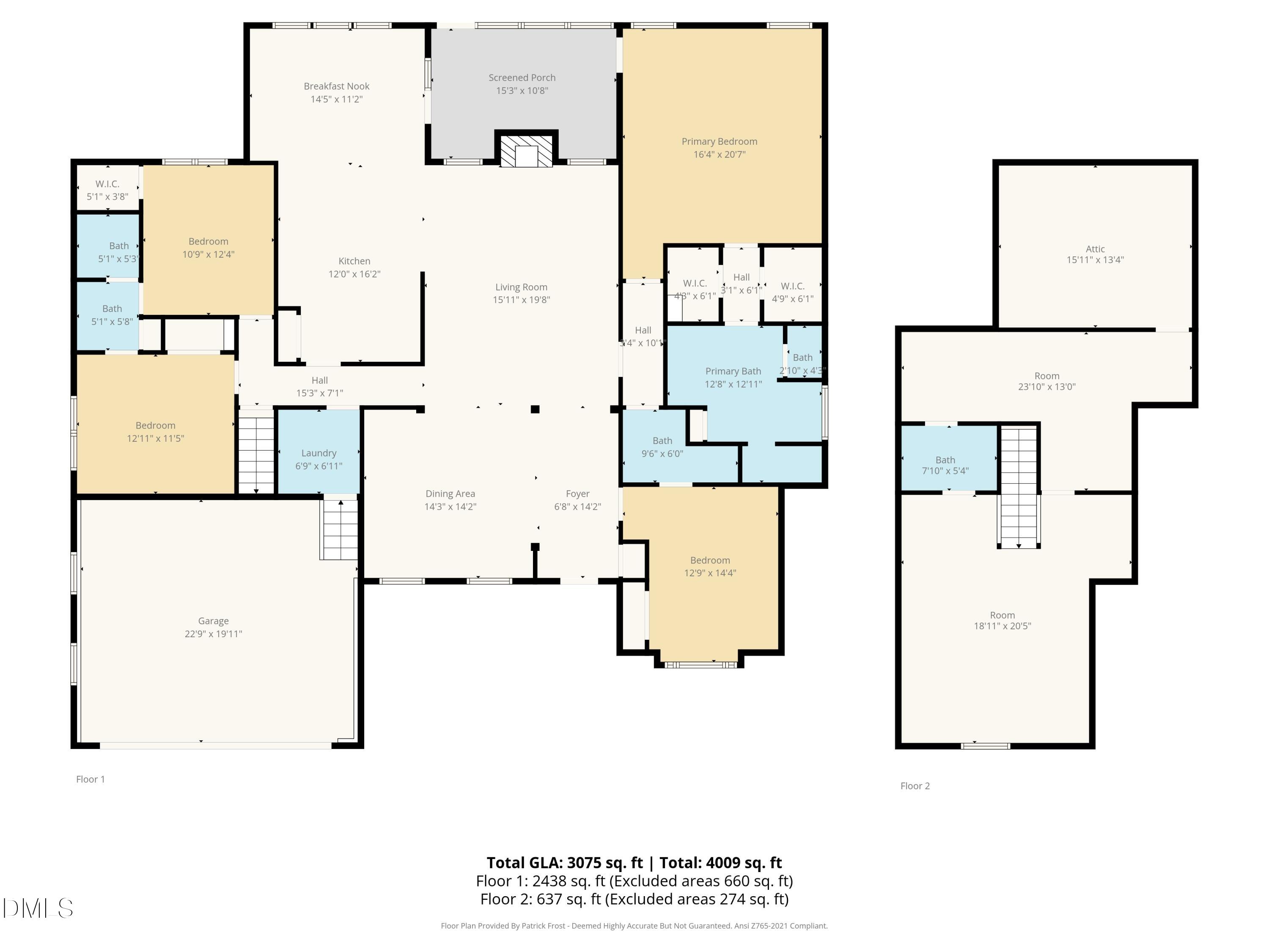 3612 Griffice Mill Road Raleigh, NC 27610 - Photo 48 of 48 Floor Plan