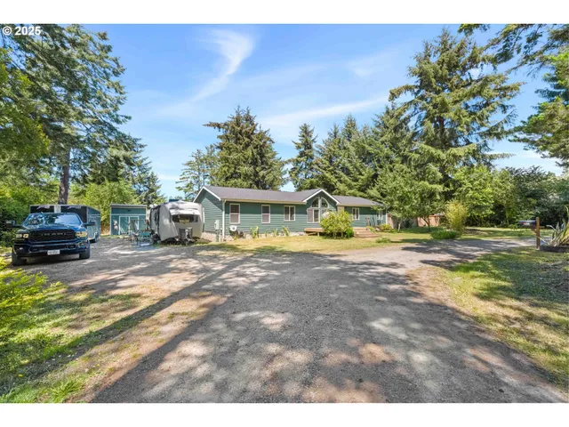 a house with trees in the background