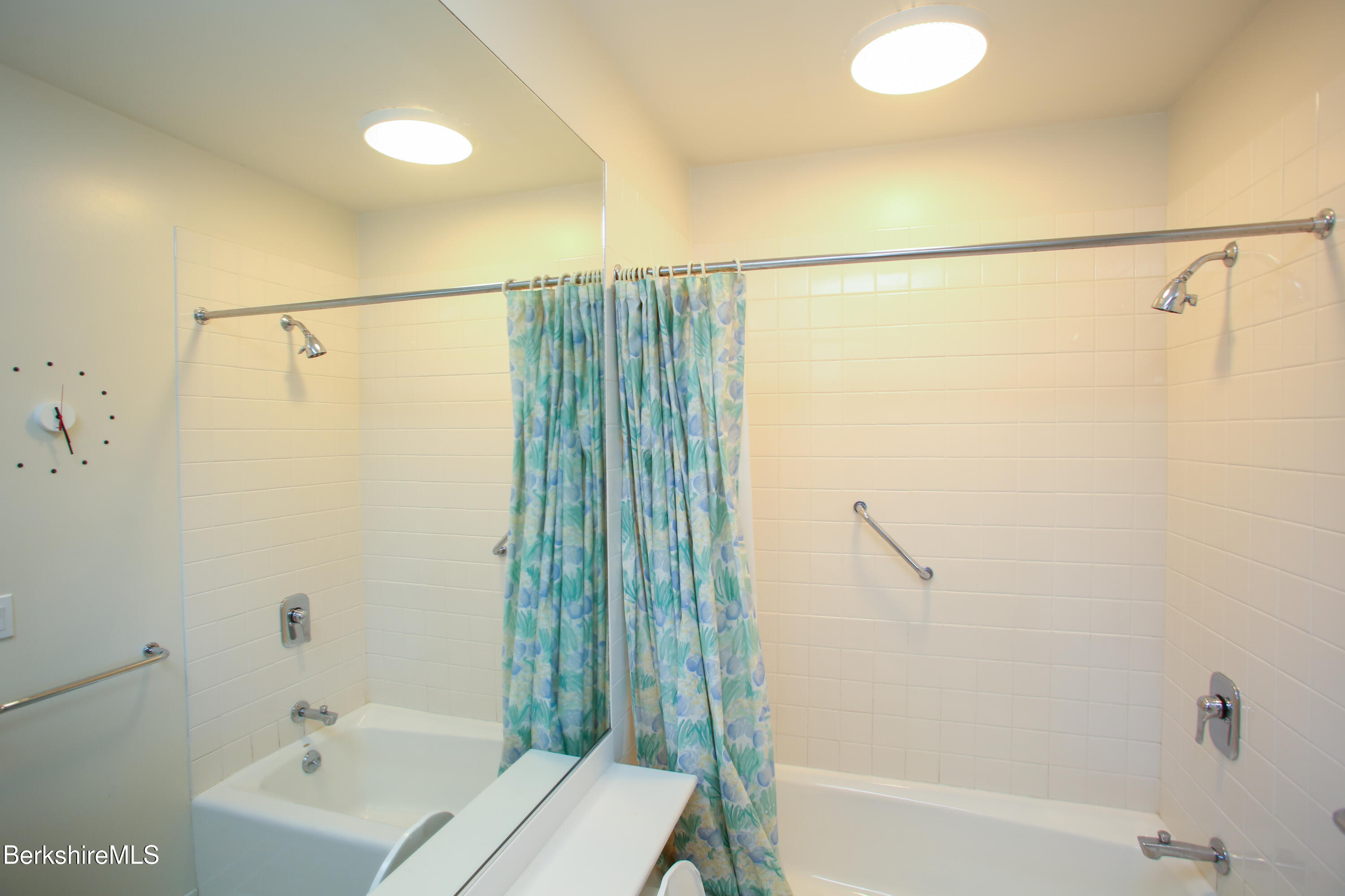 240 Beldingville Road Ashfield, MA 01330 - Photo 32 of 45 a bathroom with a shower curtain and a sink
