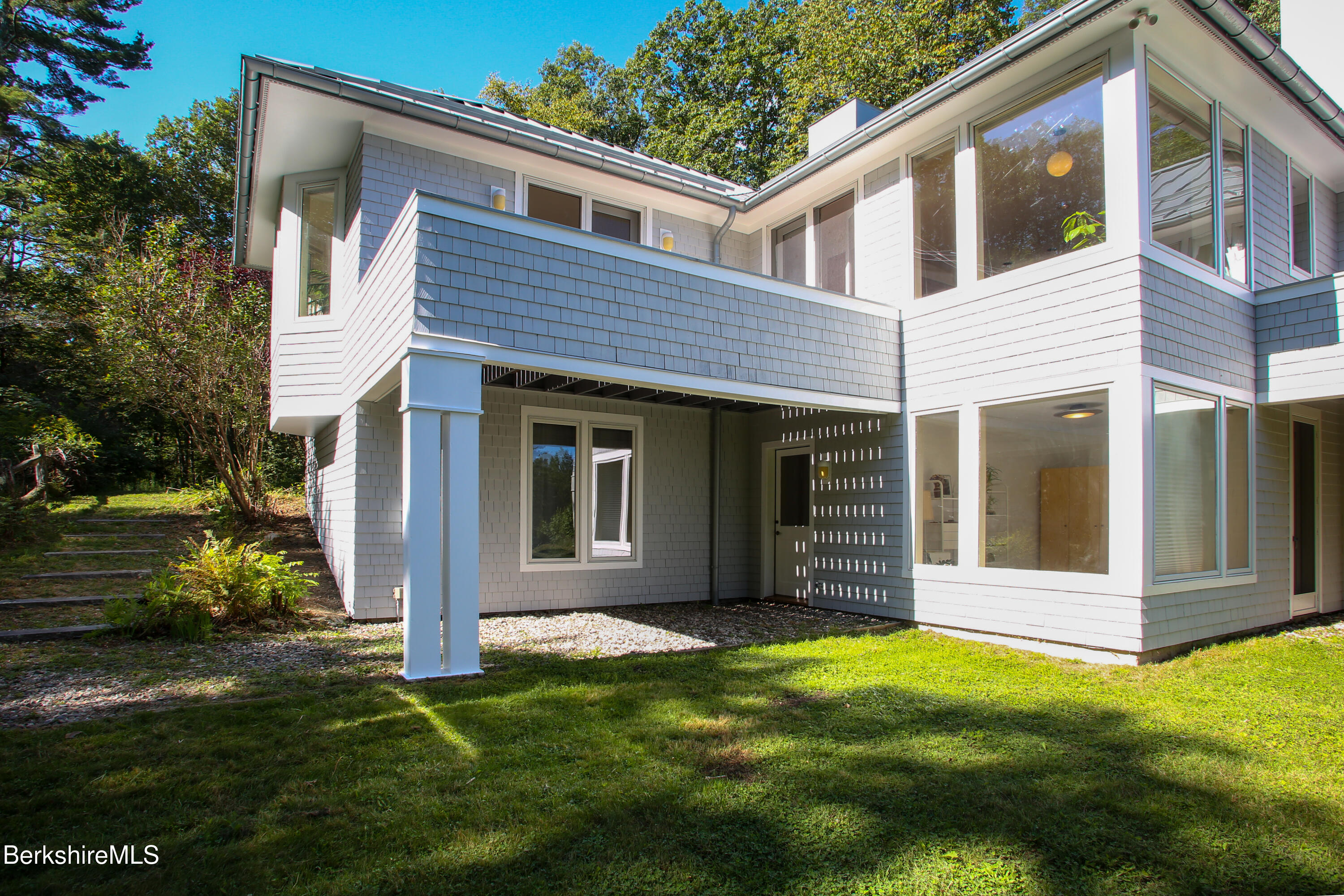240 Beldingville Road Ashfield, MA 01330 - Photo 40 of 45 a view of a house with backyard and garden