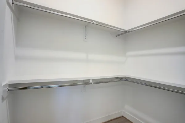 a close view of closet