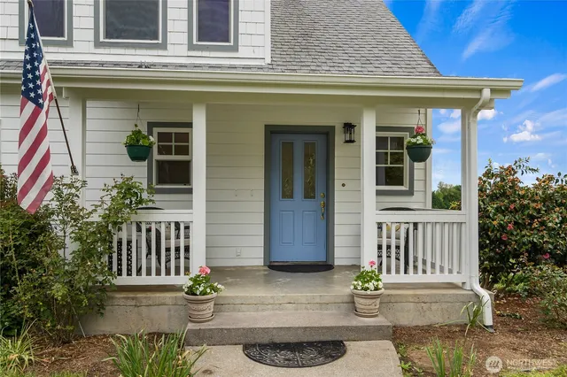 a view of a house with a porch