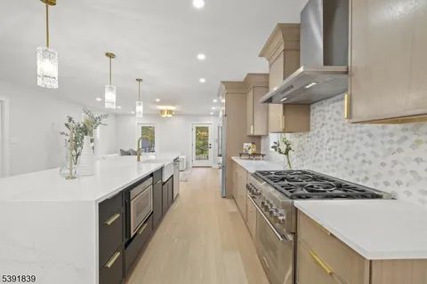 a living room with a couch and a table