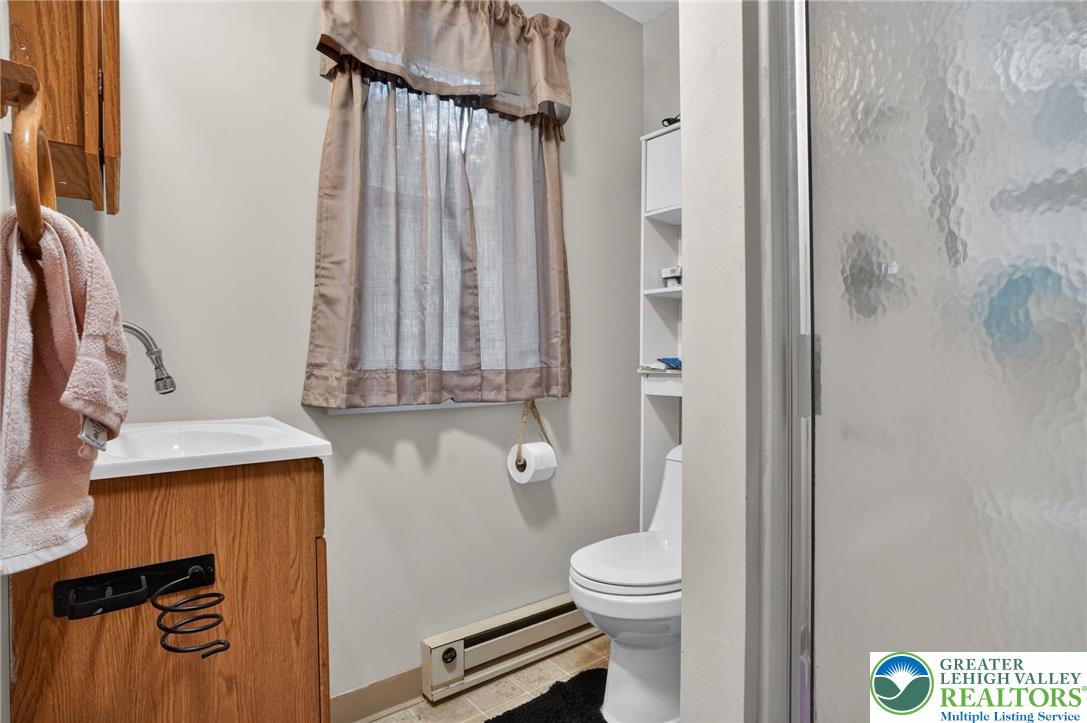 357 Main Road Lehighton, PA 18235 - Photo 35 of 38 a bathroom with a toilet a sink and a shower