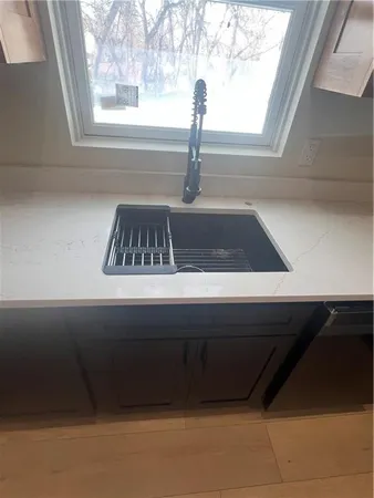 a close view of sink