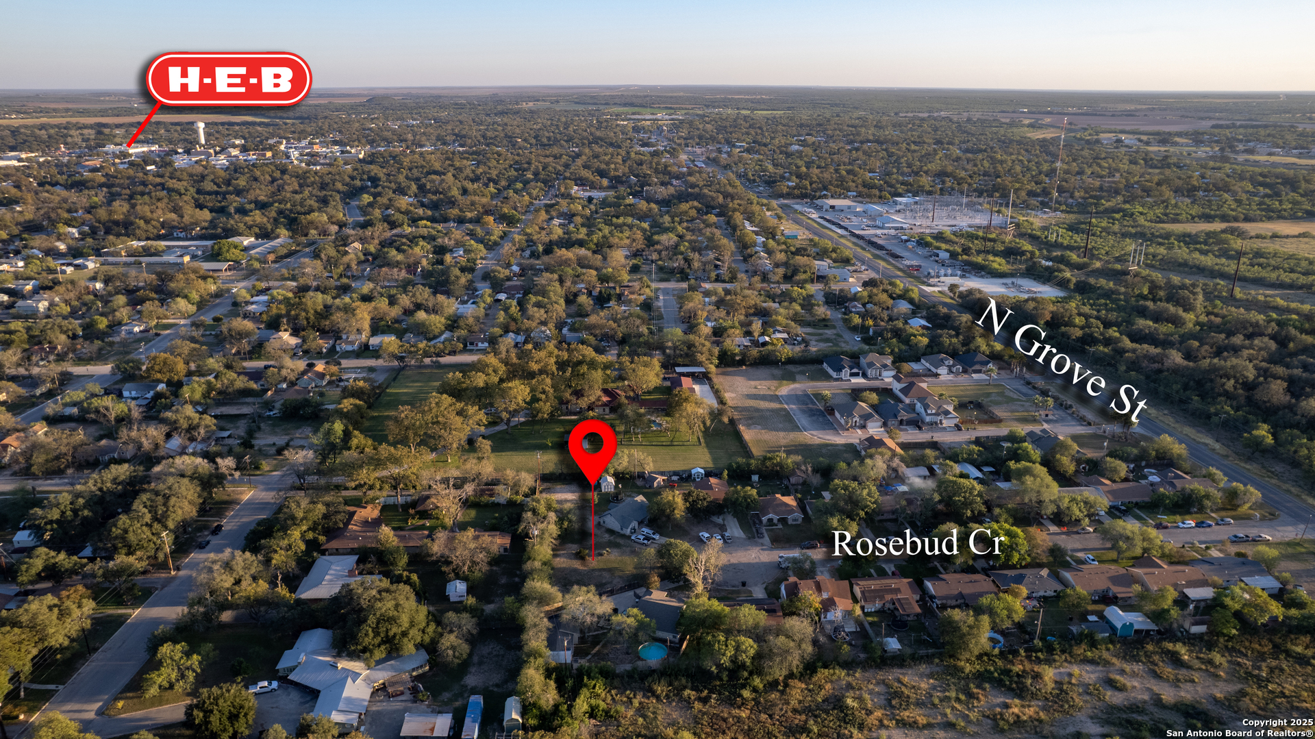 11 Rosebud Circle Uvalde, TX 78801 - Photo 9 of 9 an aerial view of a city