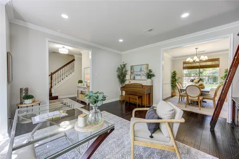 a kitchen with counter top space a sink appliances and cabinets