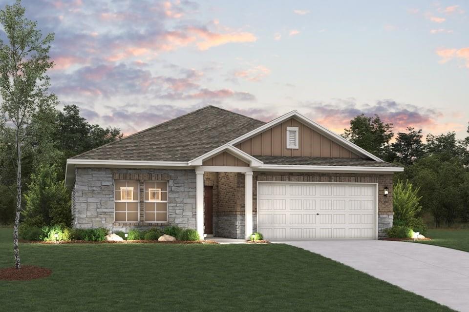 1513 Xavier Street Anna, TX 75409 - Photo 1 of 3 a front view of a house with a garden and yard