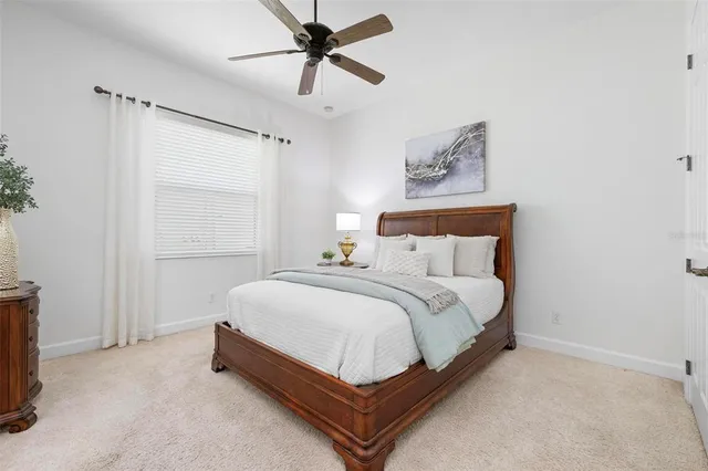 a front view of a building with a yard