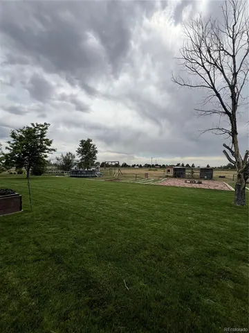 a view of building with outdoor space