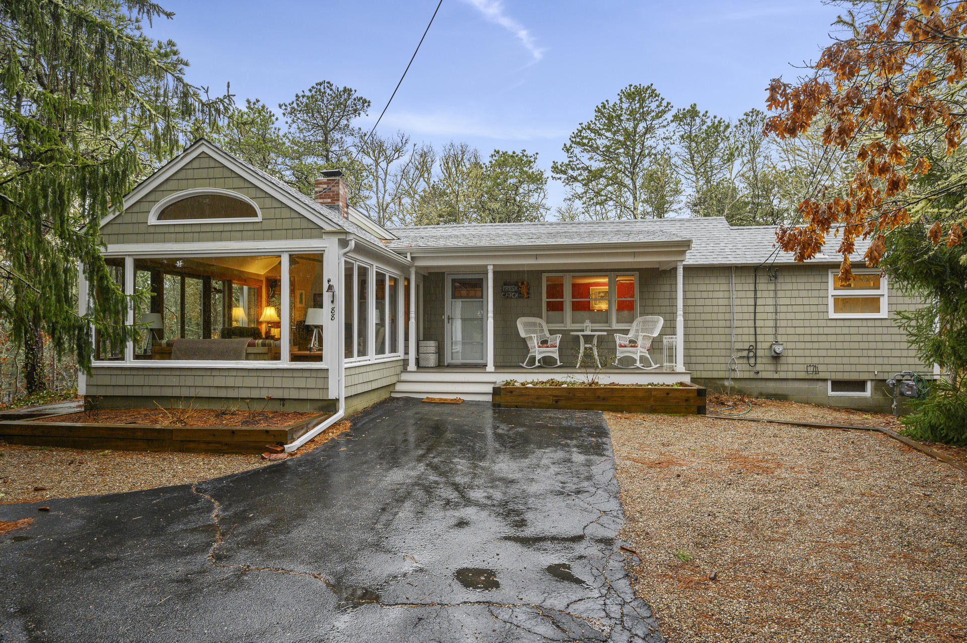 88 Deep Hole Road Harwich Port, MA 02646 - Photo 2 of 30 a view of a house with basketball court