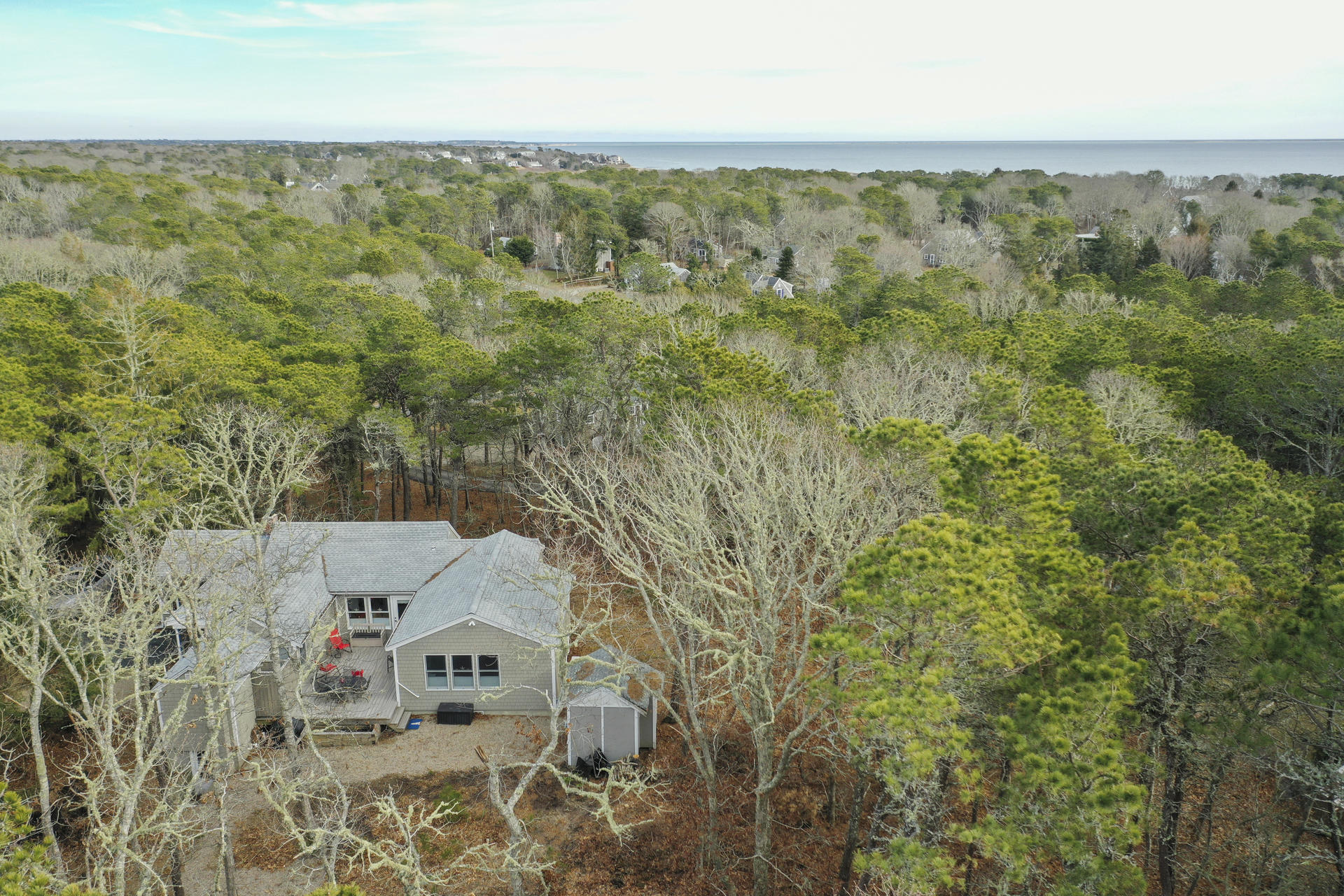 88 Deep Hole Road Harwich Port, MA 02646 - Photo 25 of 30 an aerial view of residential houses with outdoor space