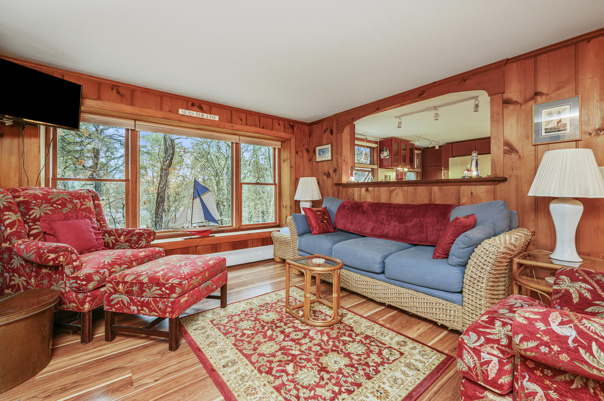 88 Deep Hole Road Harwich Port, MA 02646 - Photo 5 of 30 a living room with furniture a rug and a large window