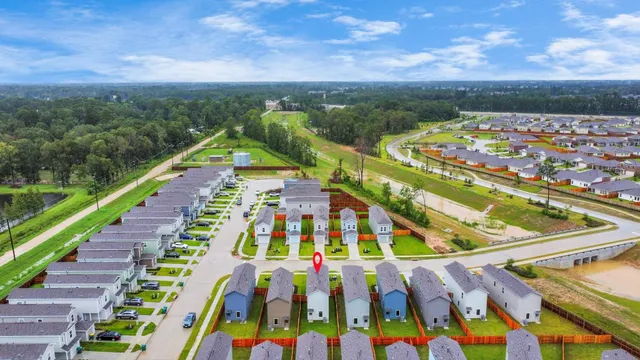 a view of an outdoor space pool yard and mountain view in back