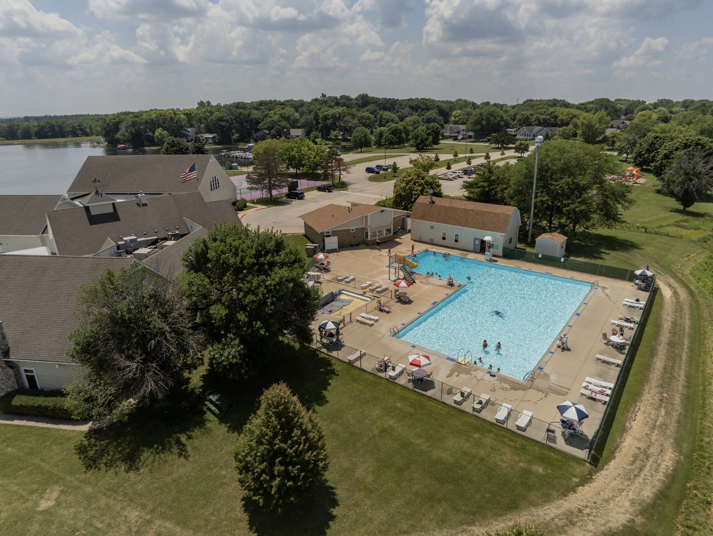 416 Benedict Drive Southwest Poplar Grove, IL 61065 - Photo 27 of 30 an aerial view of a golf course with parking space