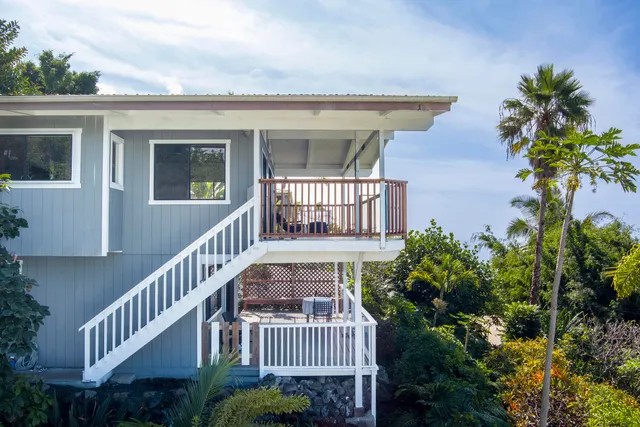 a view of a house with a balcony