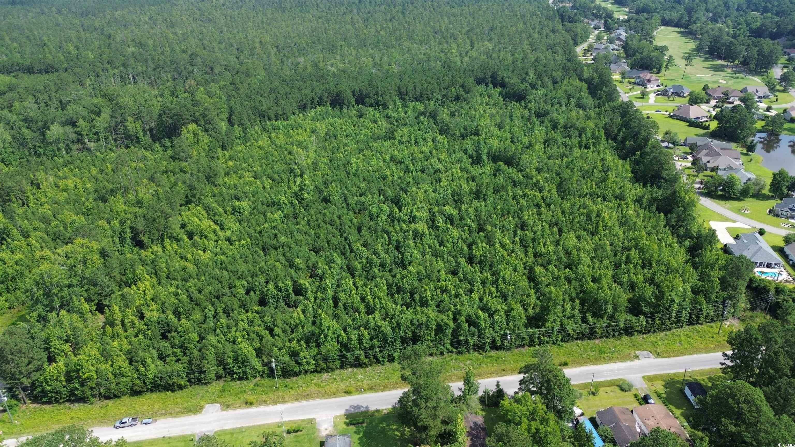 Tbd Elbow Road Longs, SC 29568 - Photo 12 of 14 Aerial overview of property's location with a heavily wooded area
