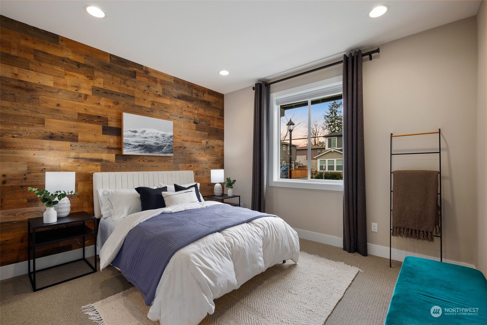 263 Graham Avenue Southeast Renton, WA 98059 - Photo 21 of 40 a bedroom with a bed and a window