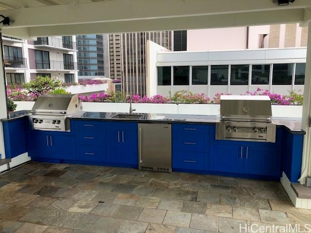 225 Queen Street, Unit 21H Honolulu, HI 96813 - Photo 22 of 25 New Barbeque grills, sink & refrigerator.