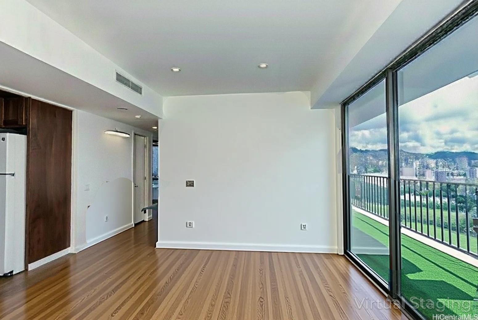 225 Queen Street, Unit 21H Honolulu, HI 96813 - Photo 4 of 25 Another view of living room and hallway.