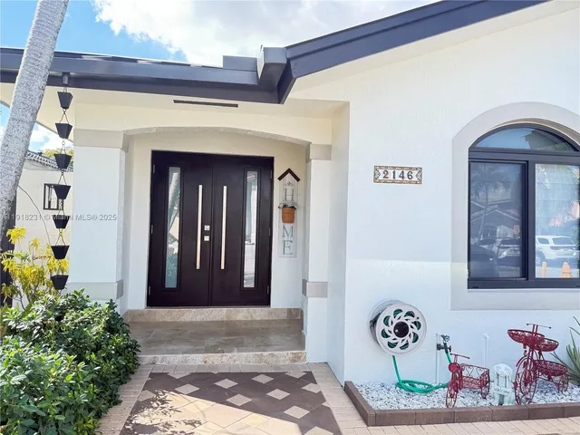 a view of a entryway door of the house