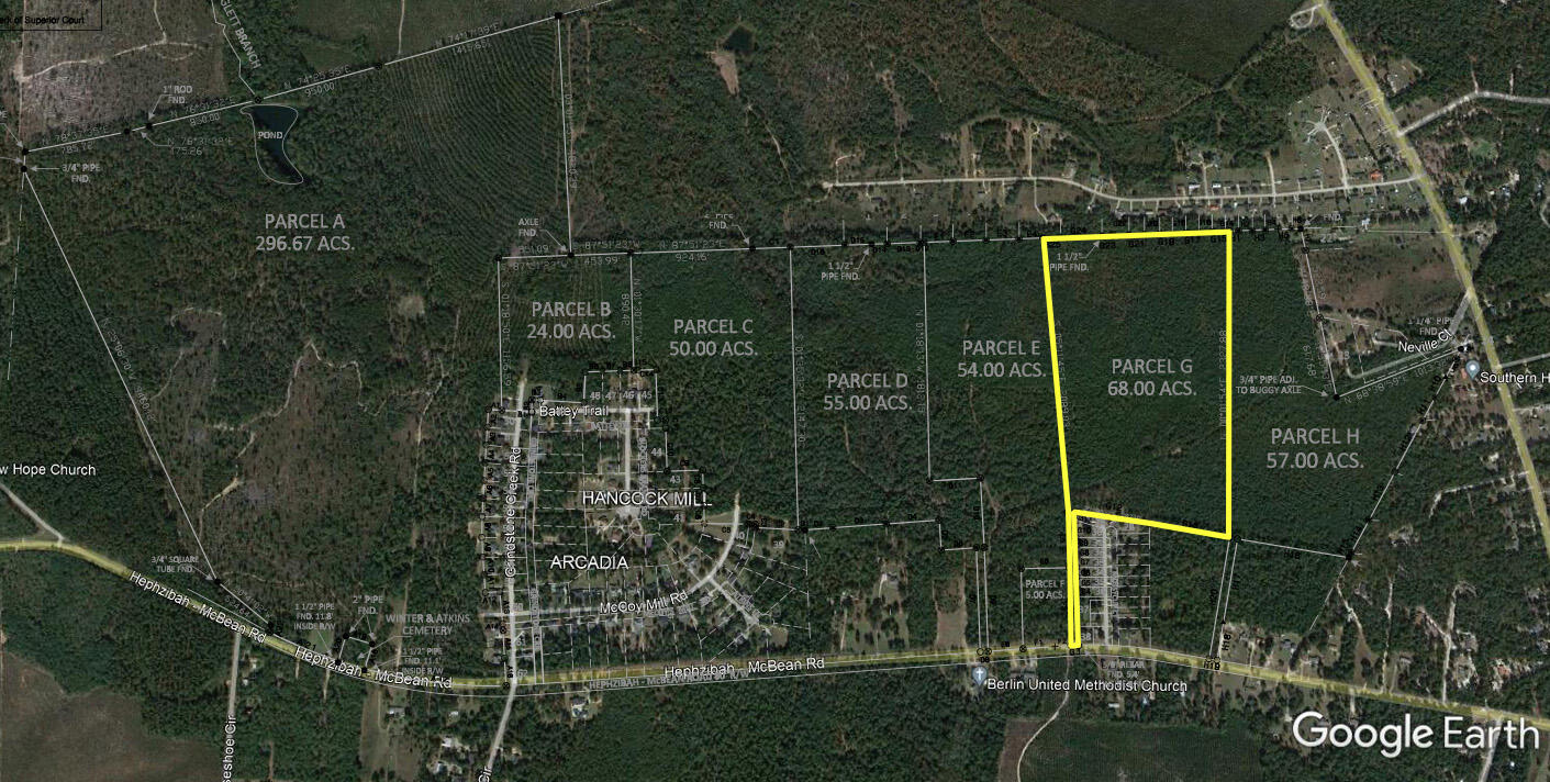 1515 G Hephzibah - McBean Road Hephzibah, GA 30815 - Photo 2 of 15 Plat Overlay Tract G JPG