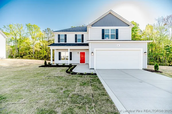 front view of house with a yard
