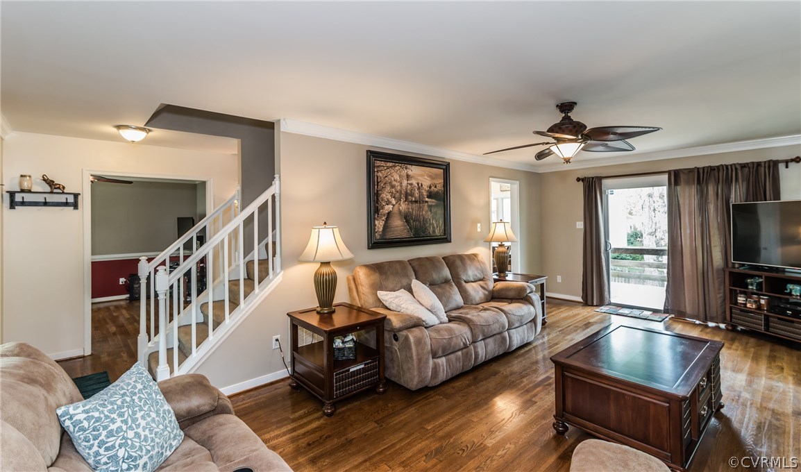 4824 Cedar Cliff Road Chester, VA 23831 - Photo 14 of 50 a living room with furniture and a flat screen tv