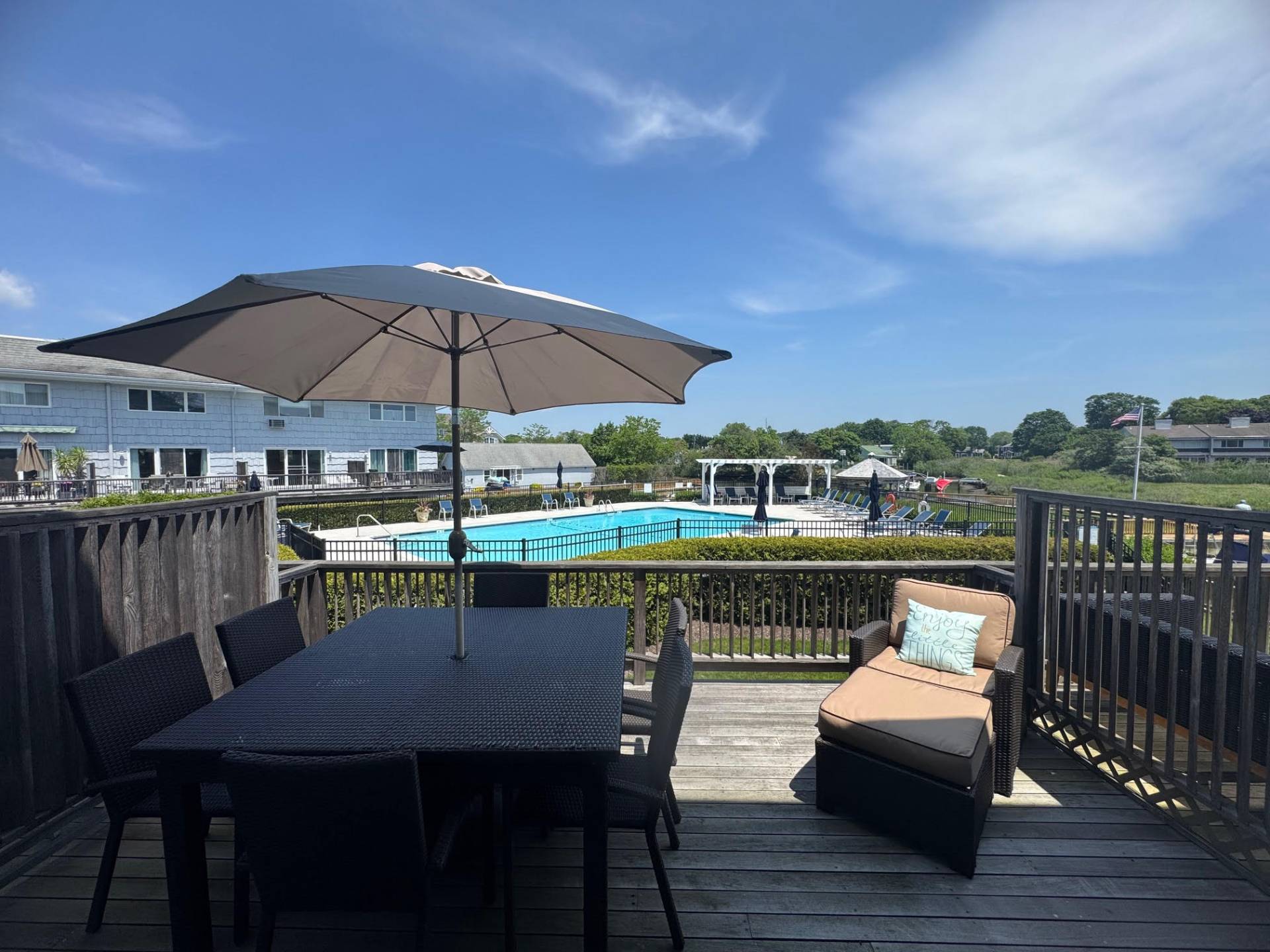 3012 Mitchell Road Westhampton Beach, NY 11978 - Photo 18 of 25 a view of deck with seating space and barbeque oven