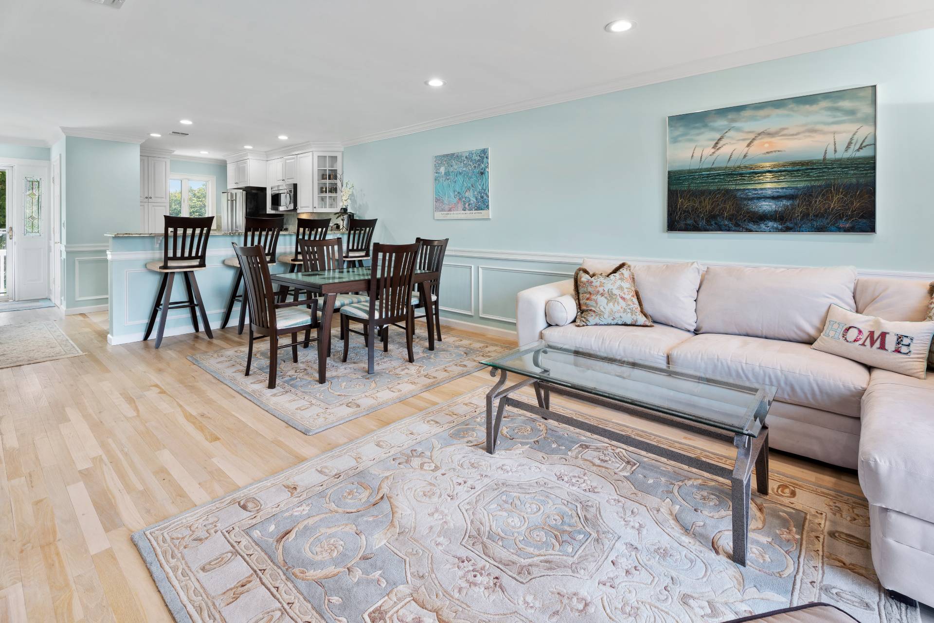 3012 Mitchell Road Westhampton Beach, NY 11978 - Photo 4 of 25 a living room with furniture and a flat screen tv
