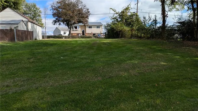 a house view with garden space