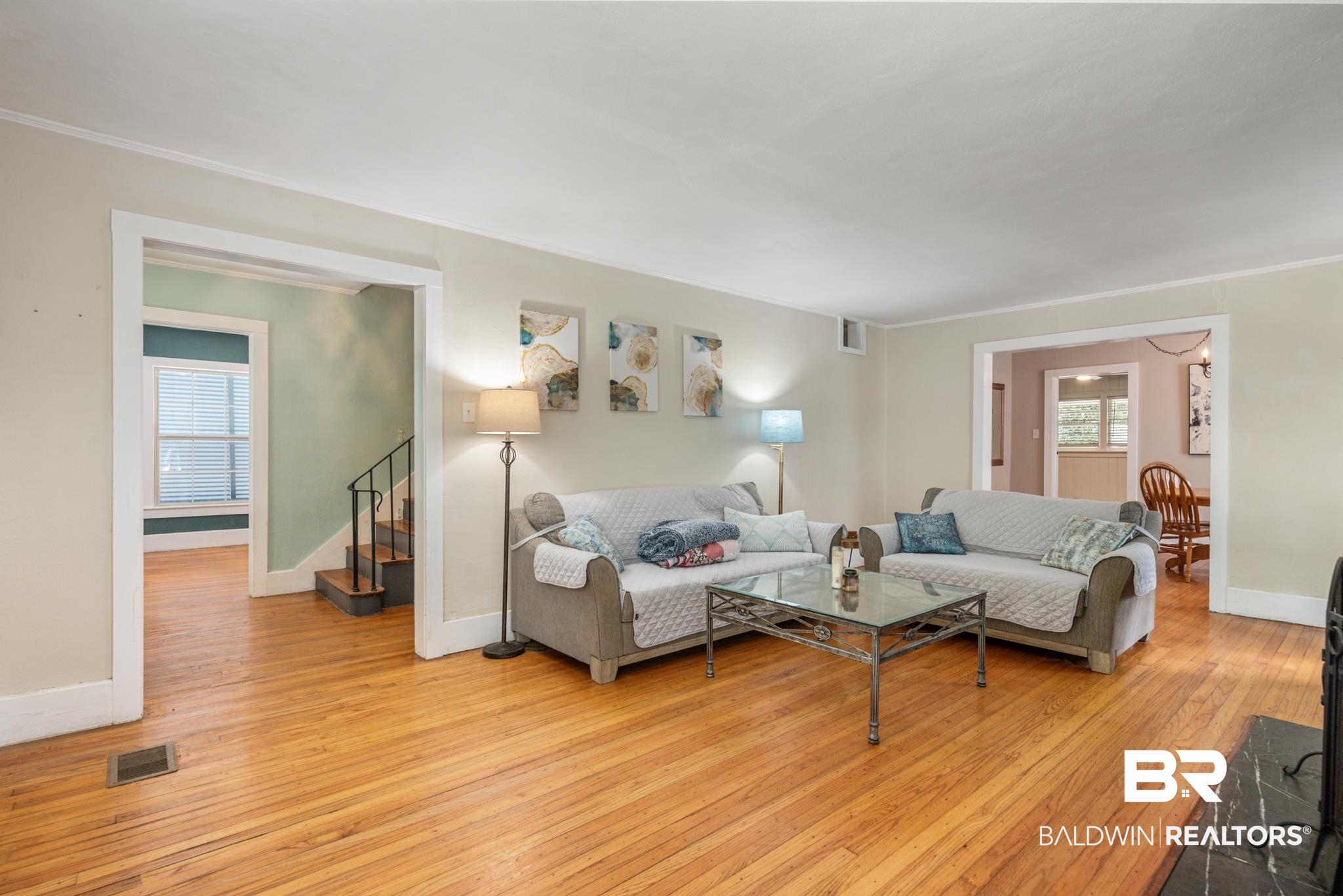 114 Crenshaw Street Mobile, AL 36606 - Photo 10 of 49 Living room with light hardwood / wood-style flooring
