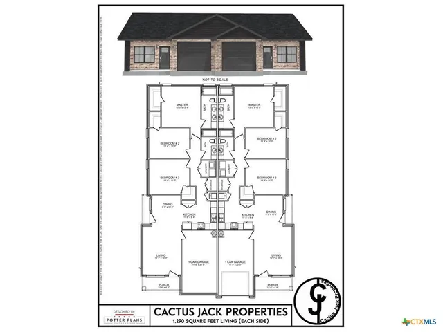 a front view of a building