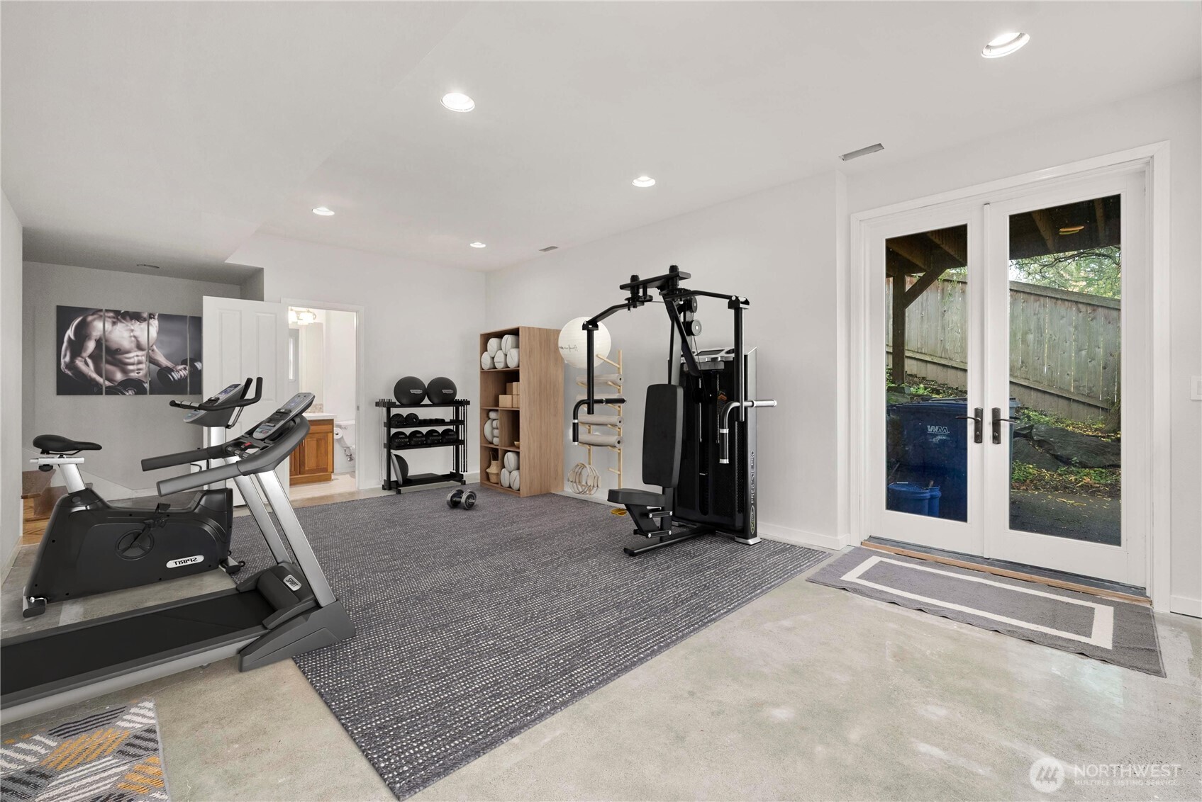 3723 Lincoln Court Northeast Renton, WA 98056 - Photo 30 of 37 a view of a room with gym equipment