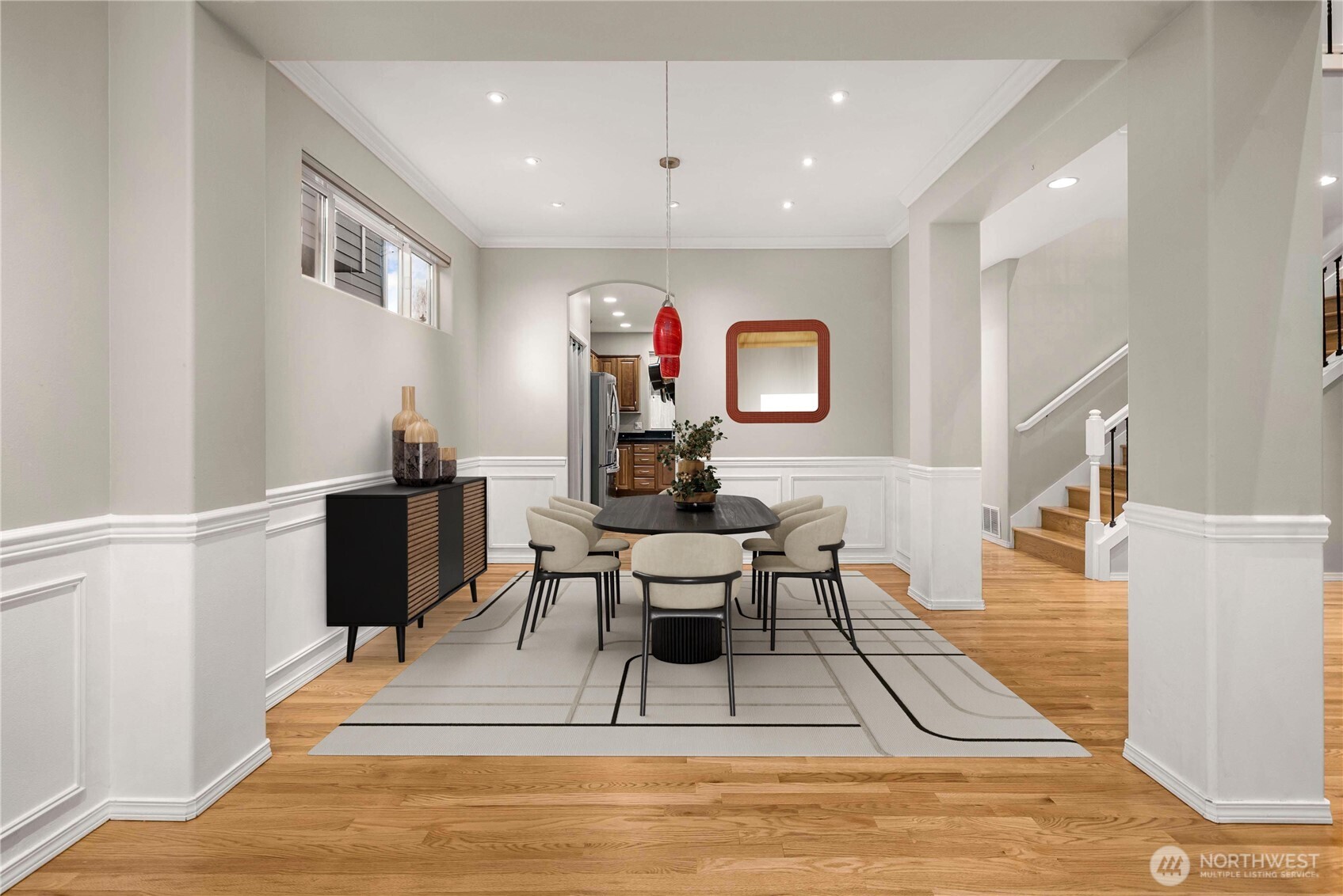 3723 Lincoln Court Northeast Renton, WA 98056 - Photo 3 of 37 a living room with furniture a rug and white walls