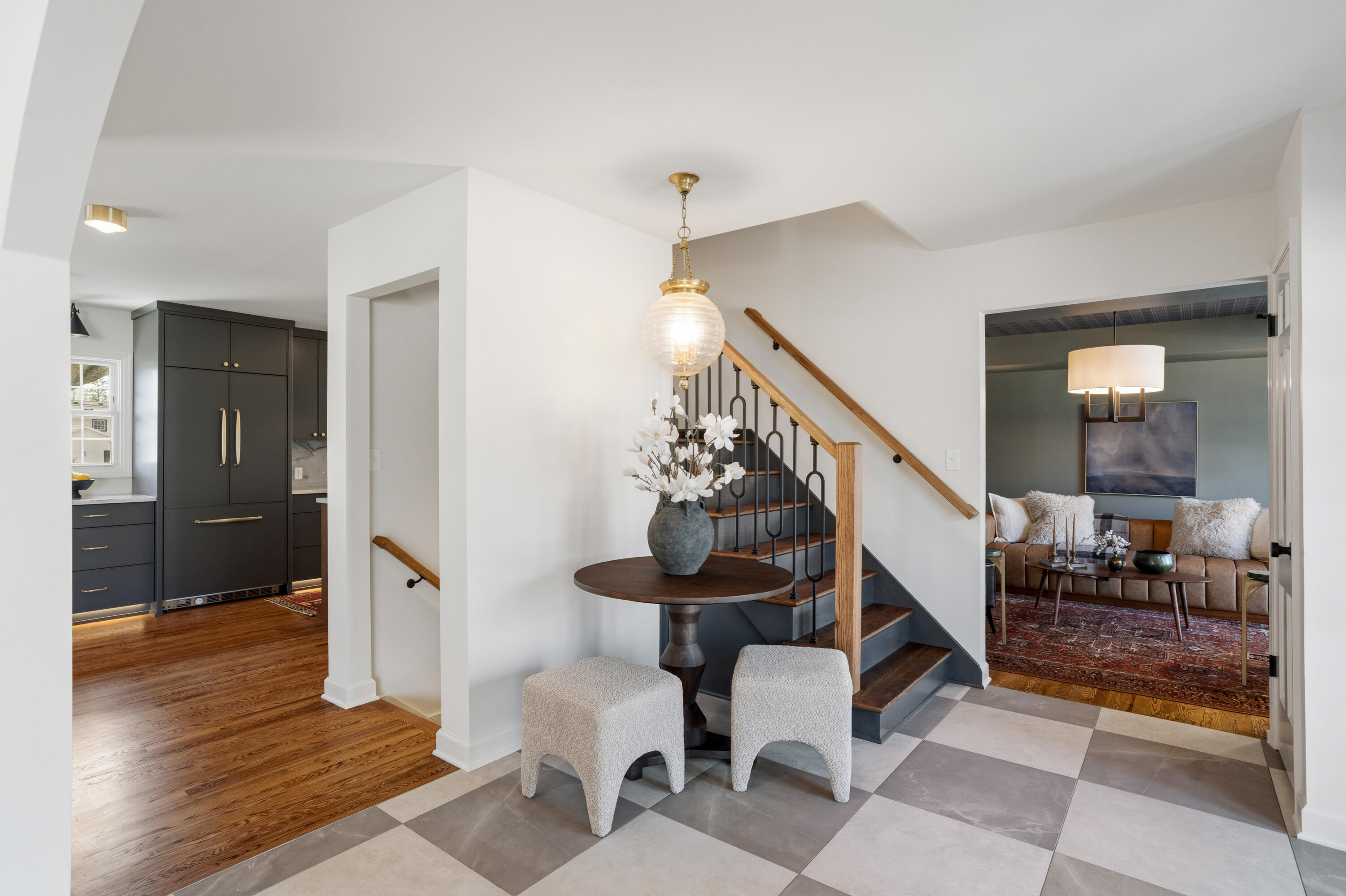 15305 Gebhardt Road Elm Grove, WI 53122 - Photo 11 of 50 Foyer to Den and Kitchen