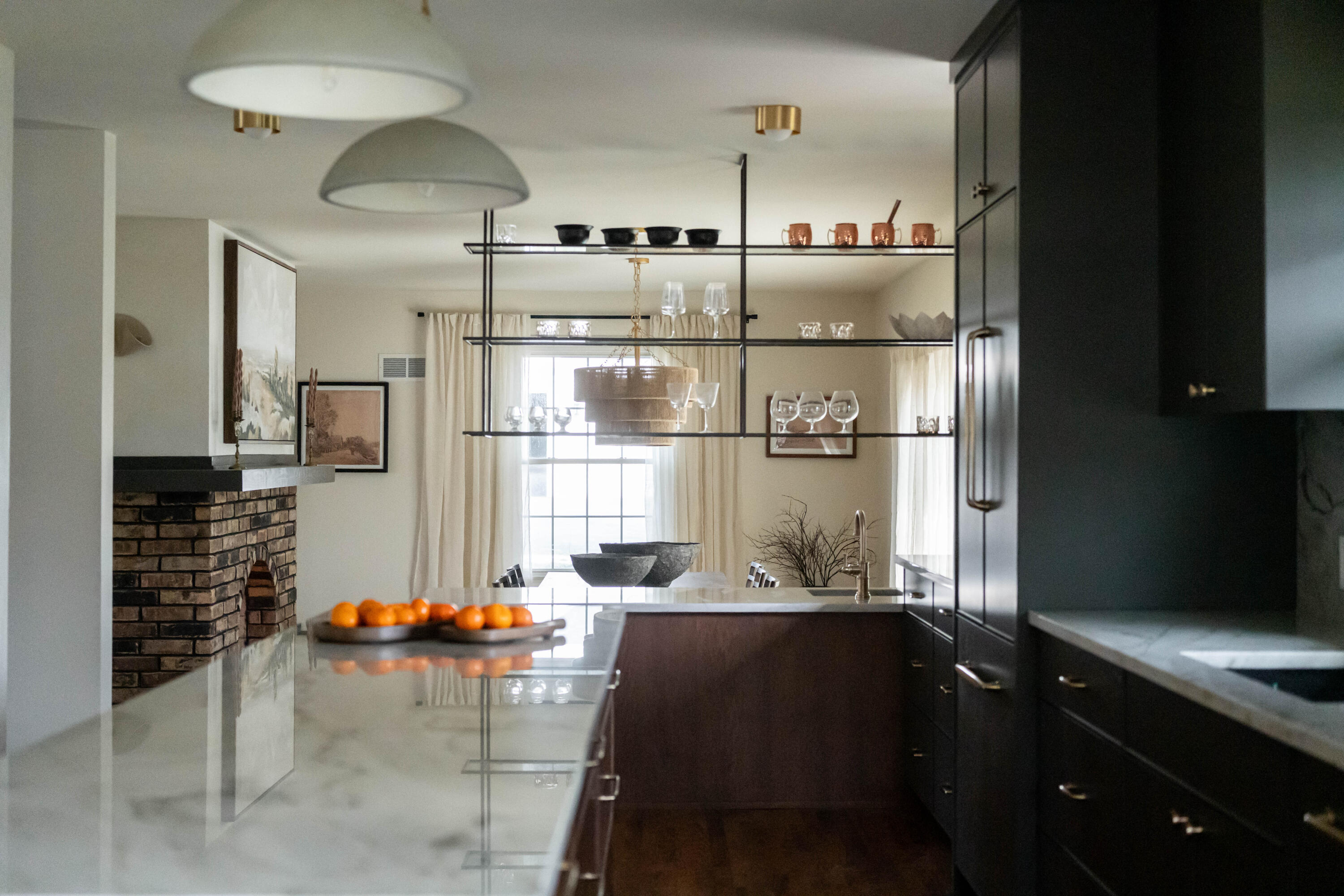 15305 Gebhardt Road Elm Grove, WI 53122 - Photo 18 of 50 Wet Bar and Dining Room - Kitchen View