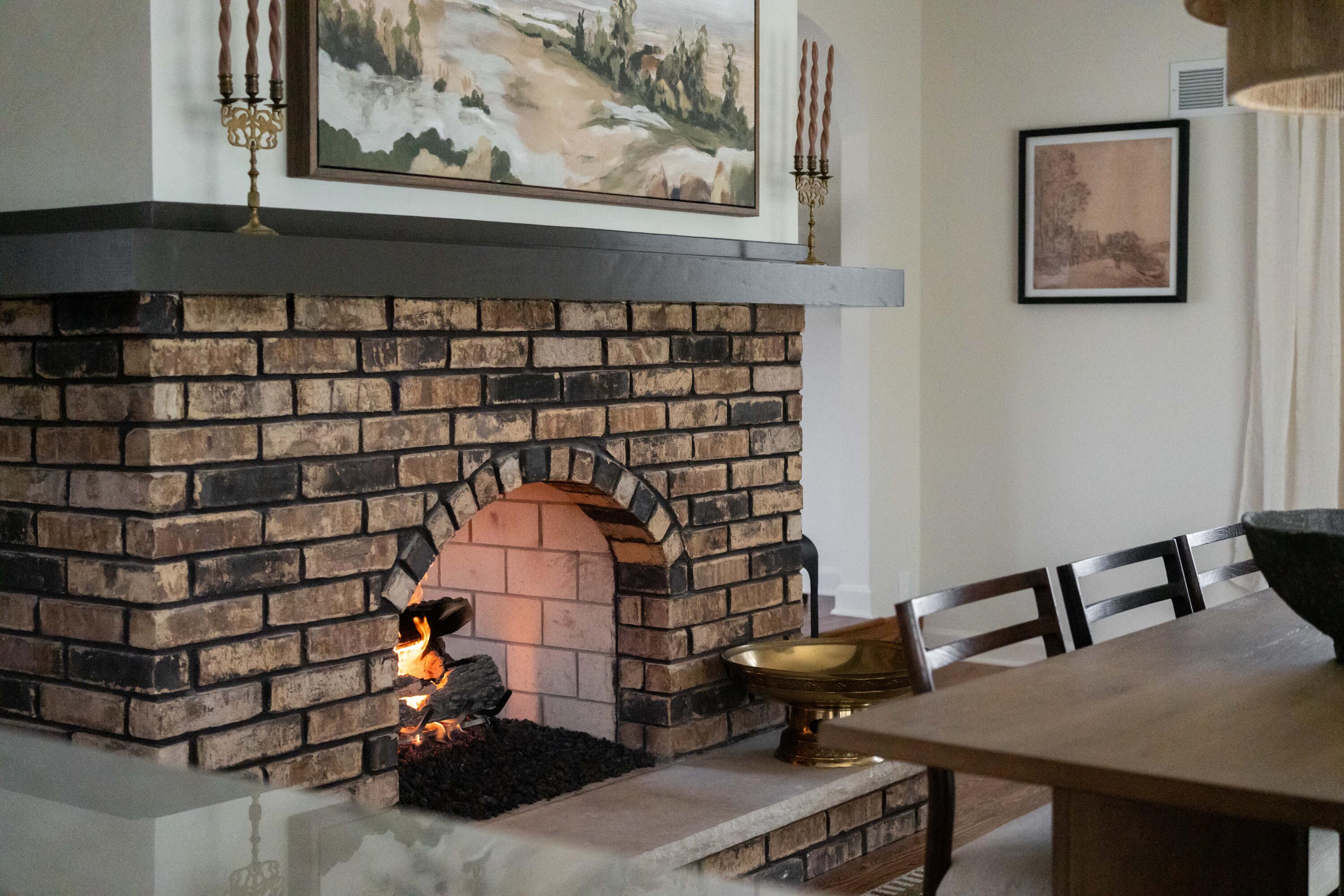 15305 Gebhardt Road Elm Grove, WI 53122 - Photo 22 of 50 Double Sided Fireplace Dining Room View