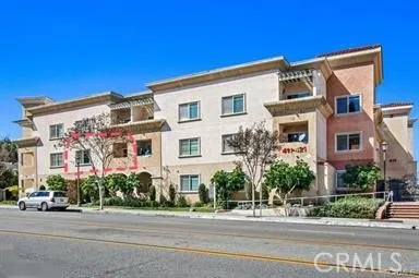 a front view of a building