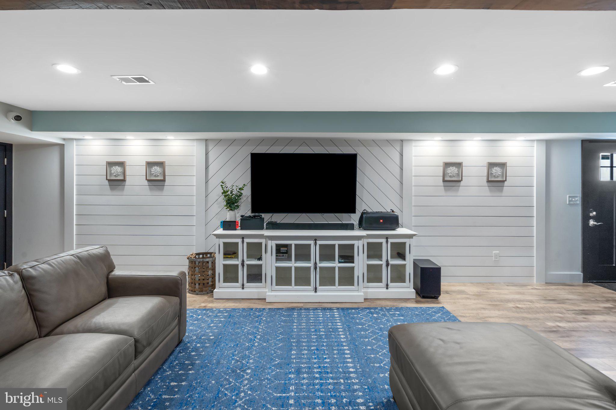 23354 Watson Road Leesburg, VA 20175 - Photo 40 of 58 Basement Rec Room with Shiplap