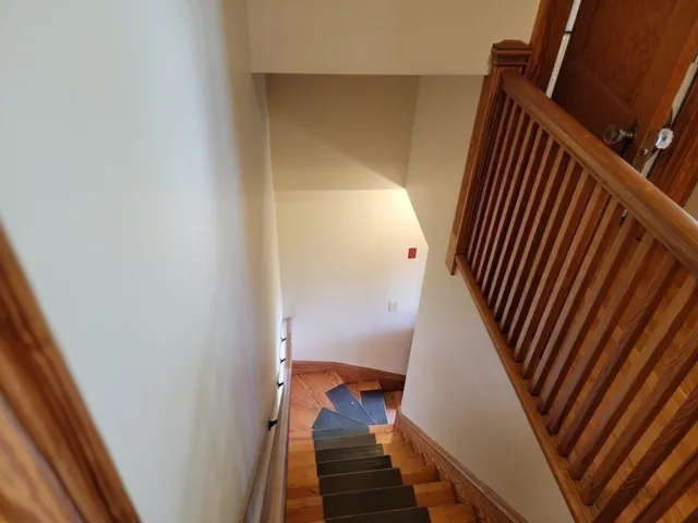 a view of a staircase