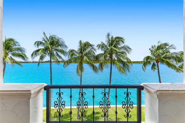 a view of ocean from a balcony