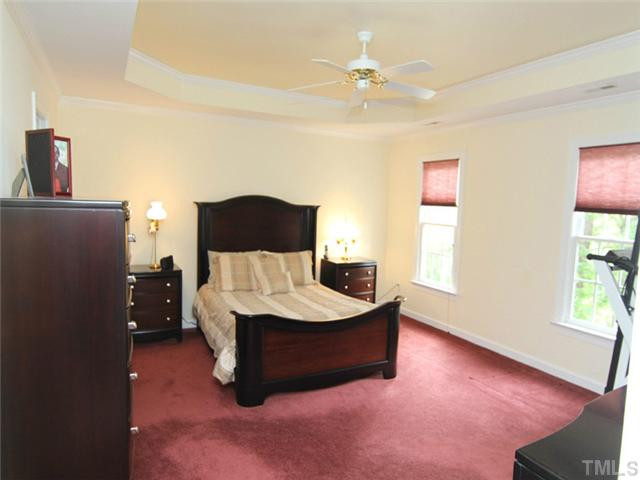 4020 Grayson Ridge Court Raleigh, NC 27613 - Photo 14 of 24 Beautiful Master Bedroom w/ Trey Ceiling and Moulding Master Bedroom