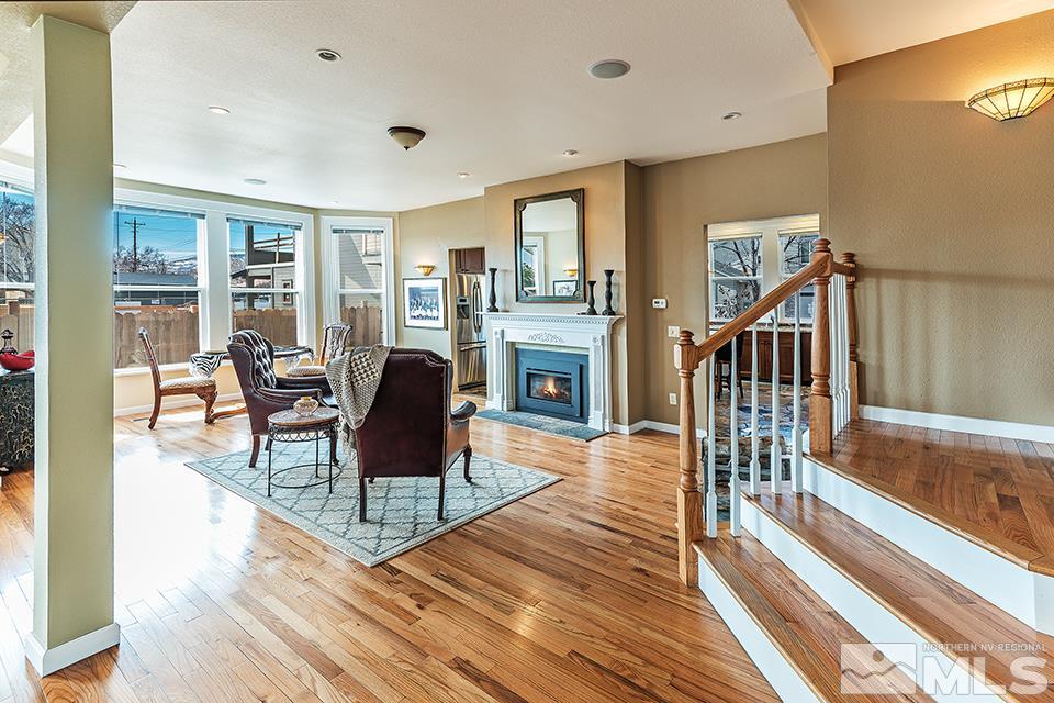 635 South Arlington Avenue Reno, NV 89509 - Photo 6 of 25 a living room with furniture and a fireplace