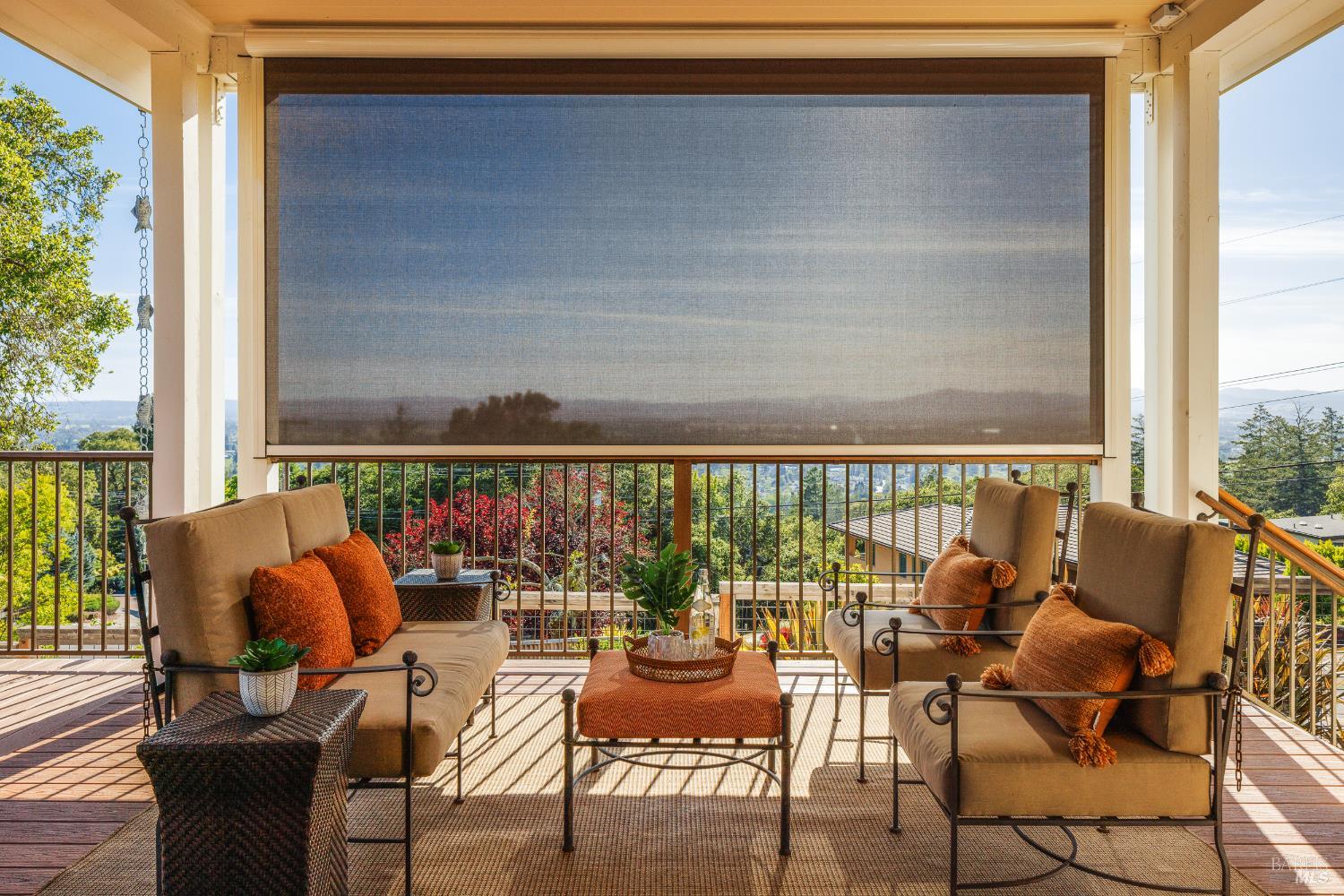 1335 Wikiup Drive Santa Rosa, CA 95403 - Photo 24 of 48 a outdoor living space with furniture and garden view